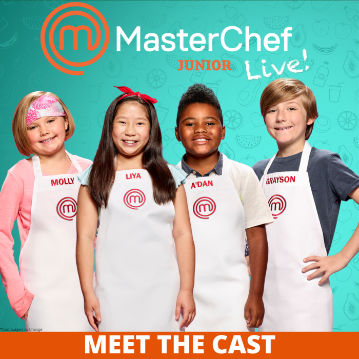 The four jr chefs: two girls and two boys