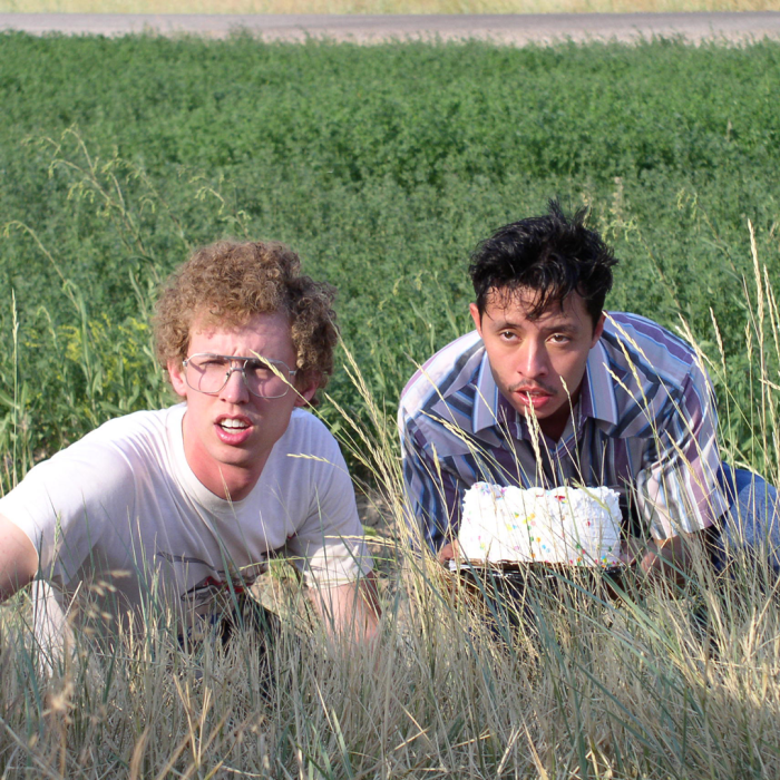 Napoleon and best friend hiding in tall grass. Clip from the movie.