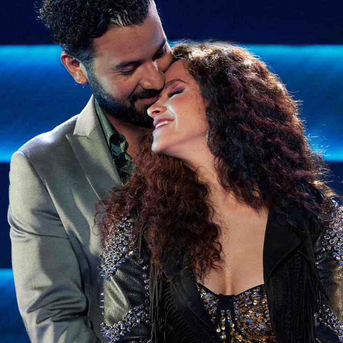 Performers as Emilio and Gloria Estefan in On Your Feet