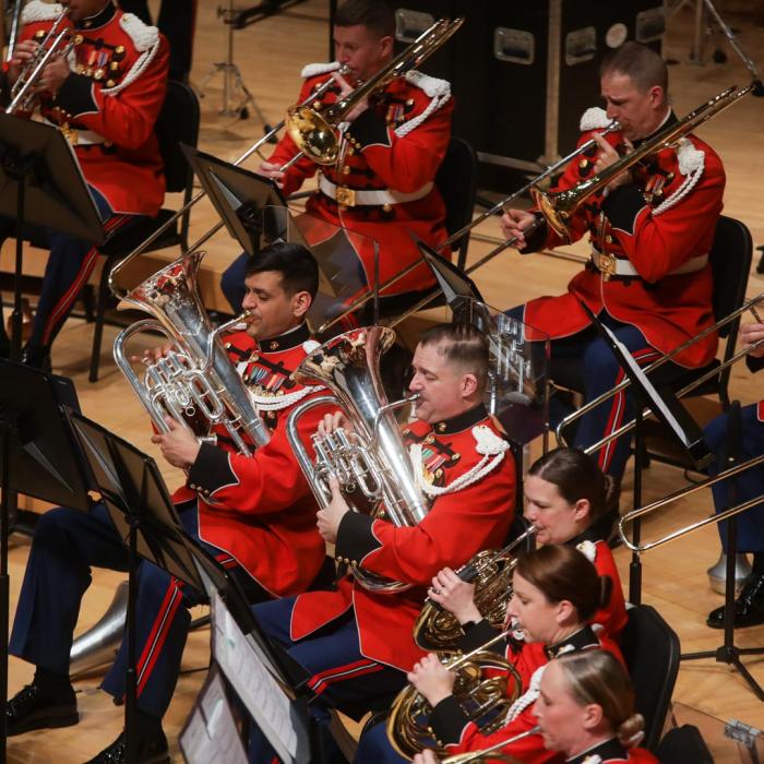 Brass section of the band