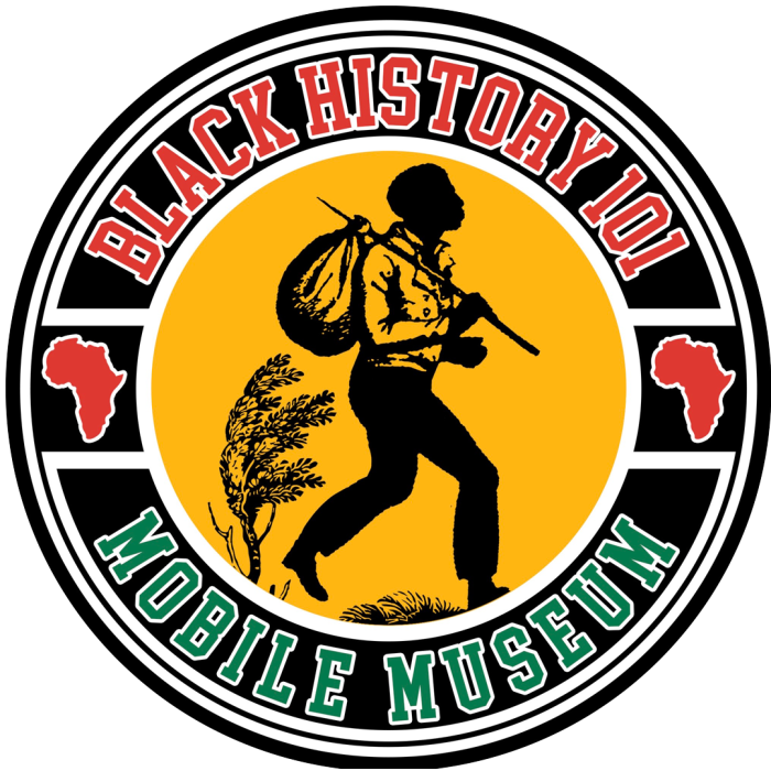 Logo of Black History 101 Mobile Museum